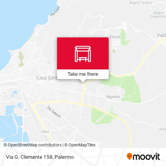 Via G. Clemente 158 map