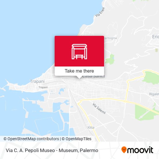 Via C. A. Pepoli Museo - Museum map