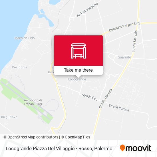 Locogrande Piazza Del Villaggio - Rosso map