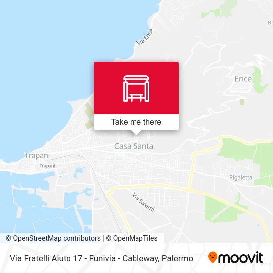 Via Fratelli Aiuto 17 - Funivia - Cableway map