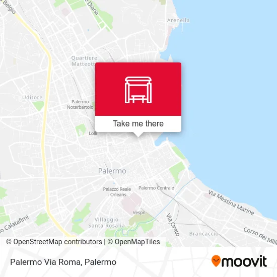 Palermo Via Roma map