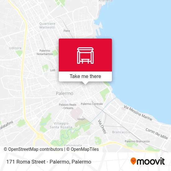 171 Roma Street - Palermo map