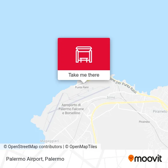 Palermo Airport map