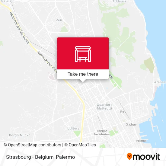 Strasbourg - Belgium map