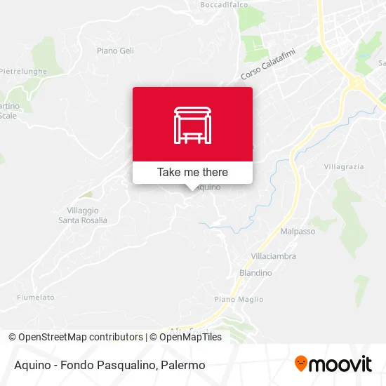 Aquino - Fondo Pasqualino map
