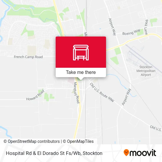 Mapa de Hospital Rd & El Dorado St Fs / Wb