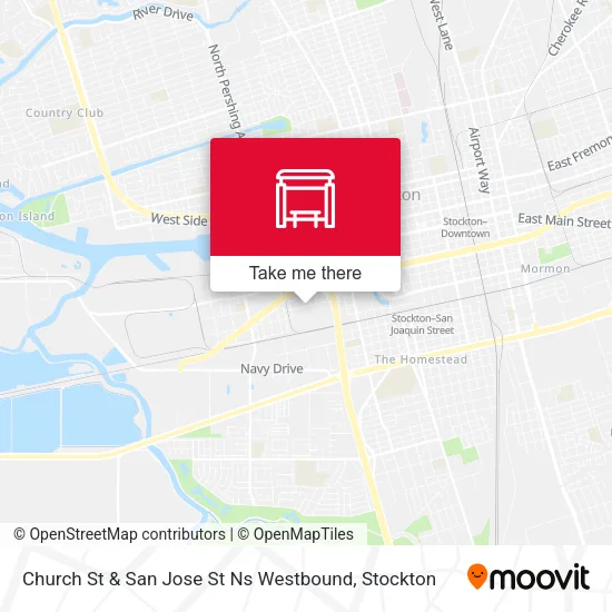 Church St & San Jose St Ns Westbound map