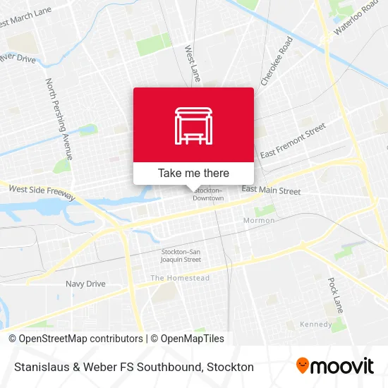 Mapa de Stanislaus & Weber FS Southbound