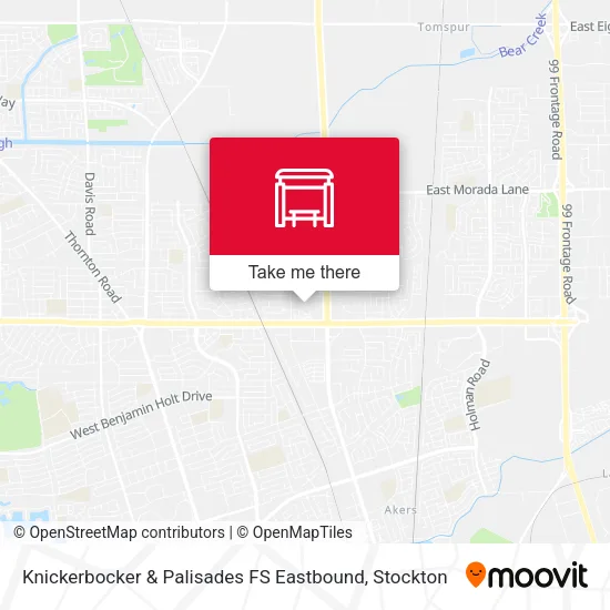 Mapa de Knickerbocker & Palisades FS Eastbound