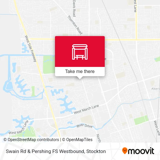 Mapa de Swain Rd & Pershing FS Westbound