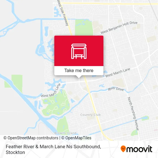 Mapa de Feather River & March Lane Ns Southbound