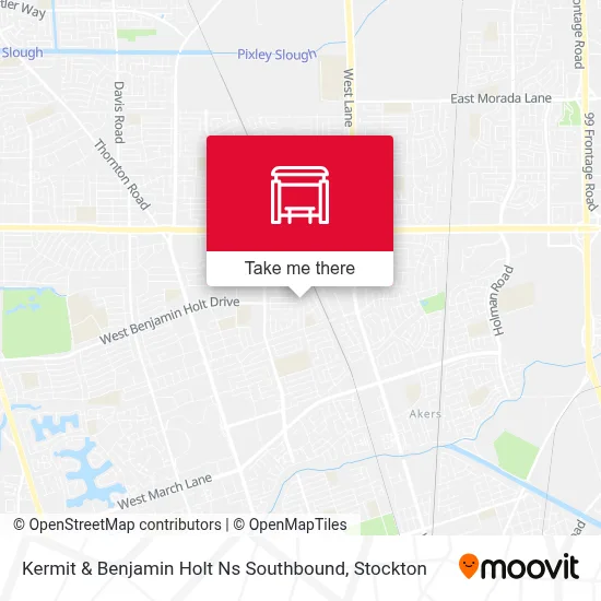 Kermit & Benjamin Holt Ns Southbound map