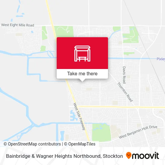 Mapa de Bainbridge & Wagner Heights Northbound