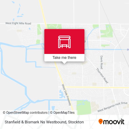 Mapa de Stanfield & Bismark Ns Westbound
