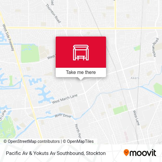 Pacific Av & Yokuts Av Southbound map