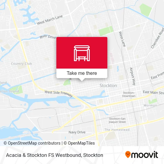 Mapa de Acacia & Stockton FS Westbound