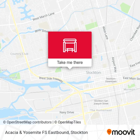 Mapa de Acacia & Yosemite FS Eastbound