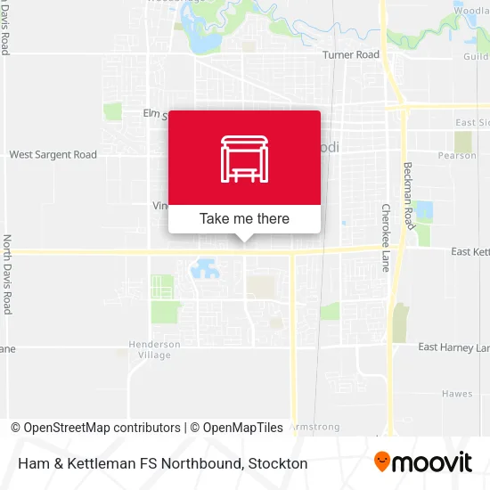 Mapa de Ham & Kettleman FS Northbound