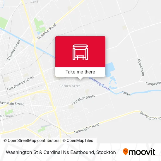 Mapa de Washington St & Cardinal Ns Eastbound