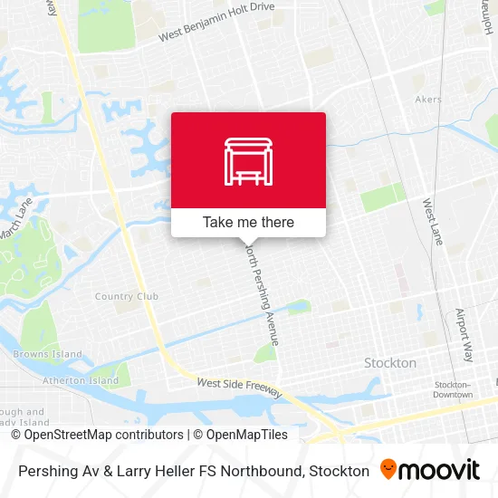 Mapa de Pershing Av & Larry Heller FS Northbound