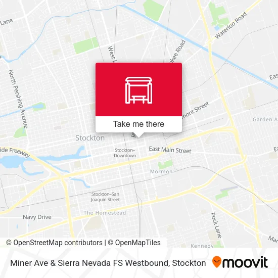 Mapa de Miner Ave & Sierra Nevada FS Westbound