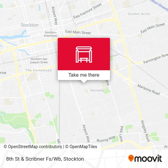 Mapa de 8th St & Scribner Fs/Wb
