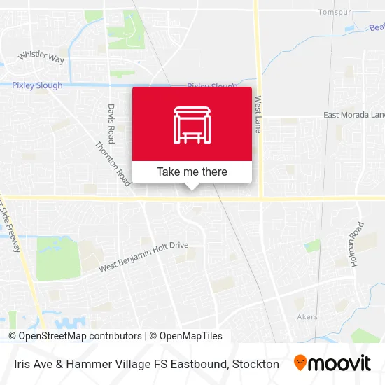 Mapa de Iris Ave & Hammer Village FS Eastbound