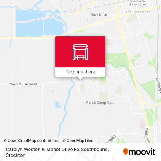 Mapa de Carolyn Weston & Monet Drive FS Southbound