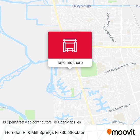 Mapa de Herndon Pl & Mill Springs Fs / Sb