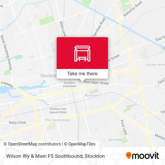 Mapa de Wilson Wy & Main FS Southbound