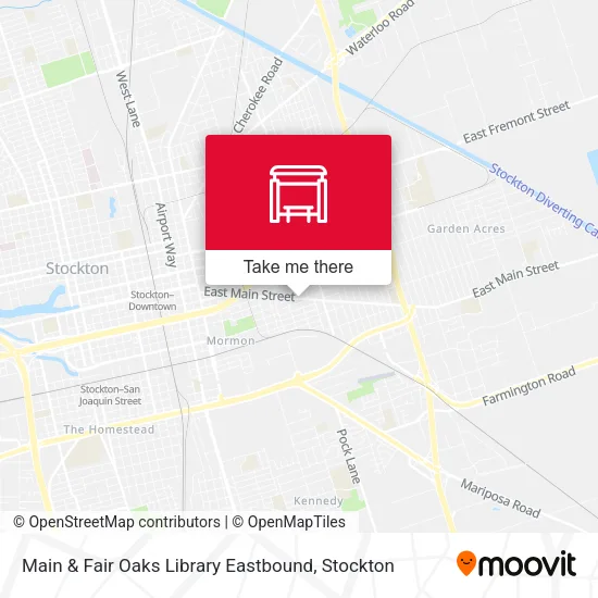 Mapa de Main & Fair Oaks Library Eastbound