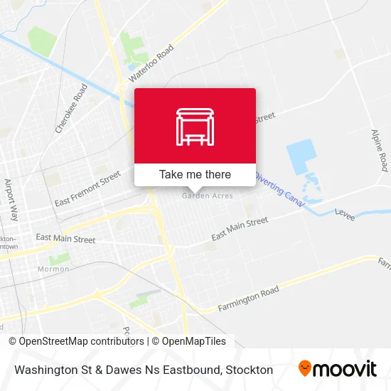 Mapa de Washington St & Dawes Ns Eastbound