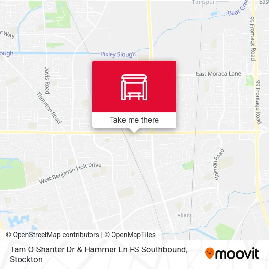 Mapa de Tam O Shanter Dr & Hammer Ln FS Southbound