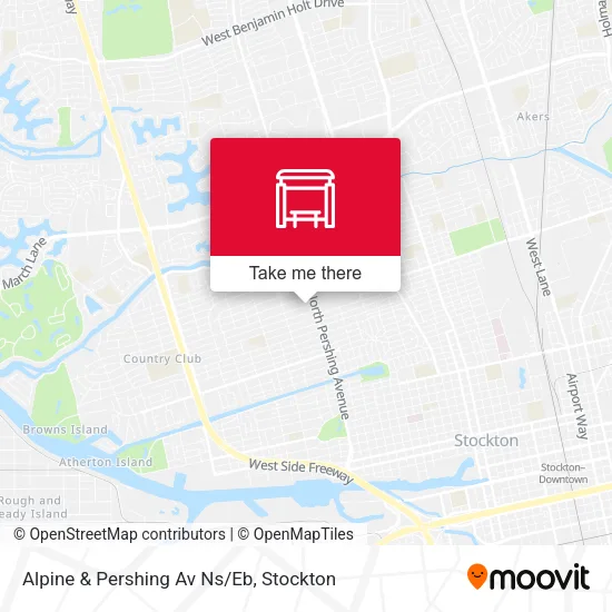 Mapa de Alpine & Pershing Av Ns/Eb