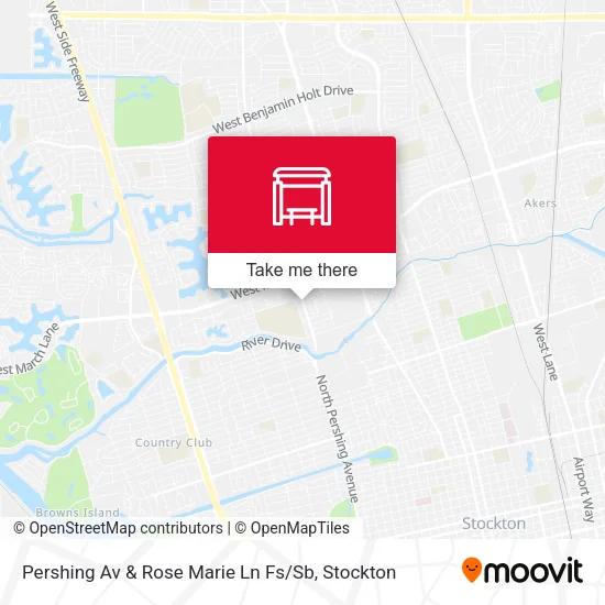 Mapa de Pershing Av & Rose Marie Ln Fs / Sb