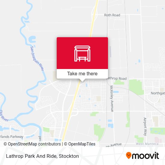 Mapa de Lathrop Park And Ride