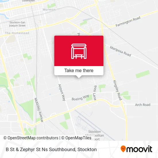 Mapa de B St & Zephyr St Ns Southbound