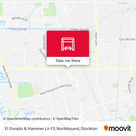 Mapa de El Dorado & Hammer Ln FS Northbound