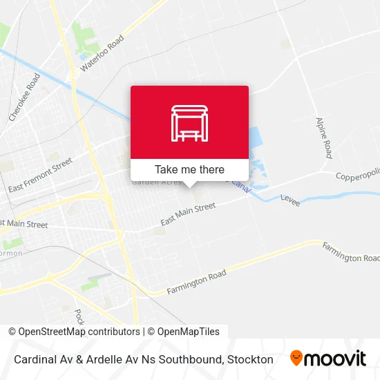 Mapa de Cardinal Av & Ardelle Av Ns Southbound