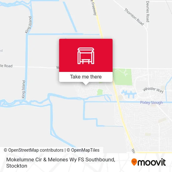 Mapa de Mokelumne Cir & Melones Wy FS Southbound
