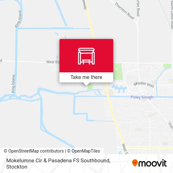 Mapa de Mokelumne Cir & Pasadena FS Southbound