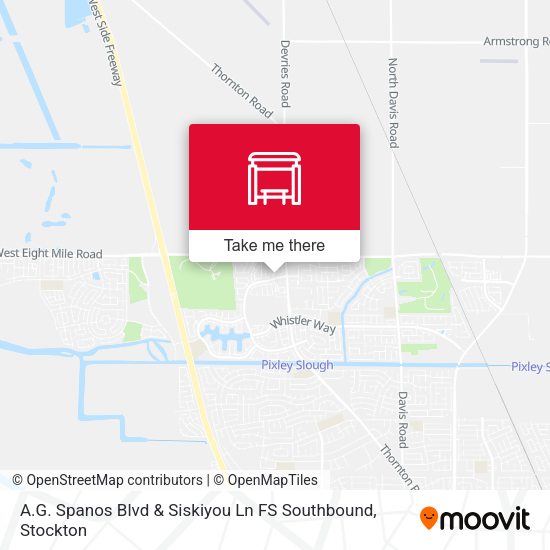 Mapa de A.G. Spanos Blvd & Siskiyou Ln FS Southbound