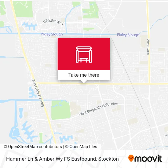 Mapa de Hammer Ln & Amber Wy FS Eastbound
