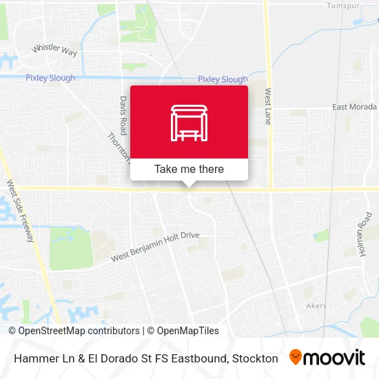 Mapa de Hammer Ln & El Dorado St FS Eastbound
