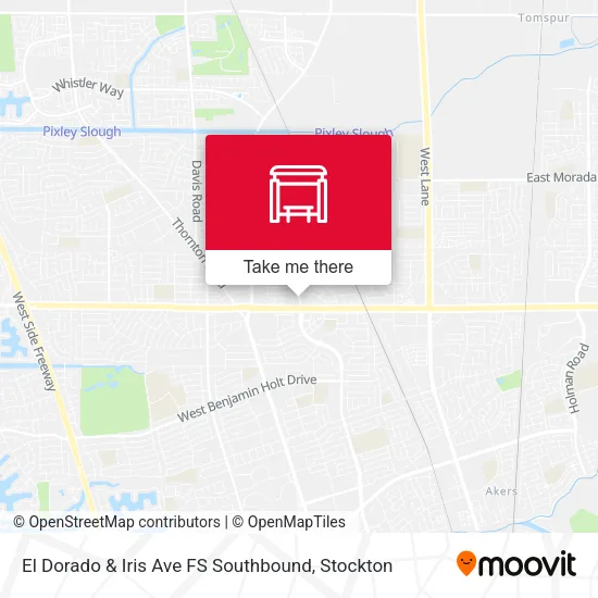 Mapa de El Dorado & Iris Ave FS Southbound