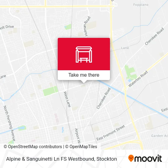 Mapa de Alpine & Sanguinetti Ln FS Westbound