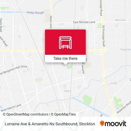Lorraine Ave & Amaretto Ns Southbound map