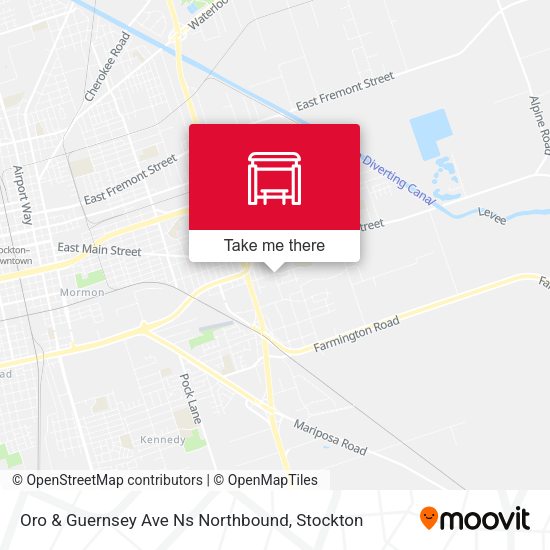 Oro & Guernsey Ave Ns Northbound map