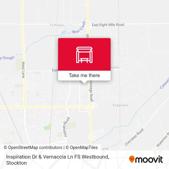 Mapa de Inspiration Dr & Vernaccia Ln FS Westbound