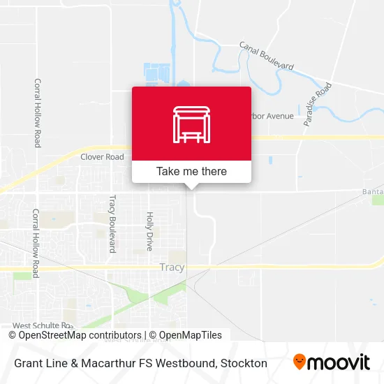 Mapa de Grant Line & Macarthur FS Westbound